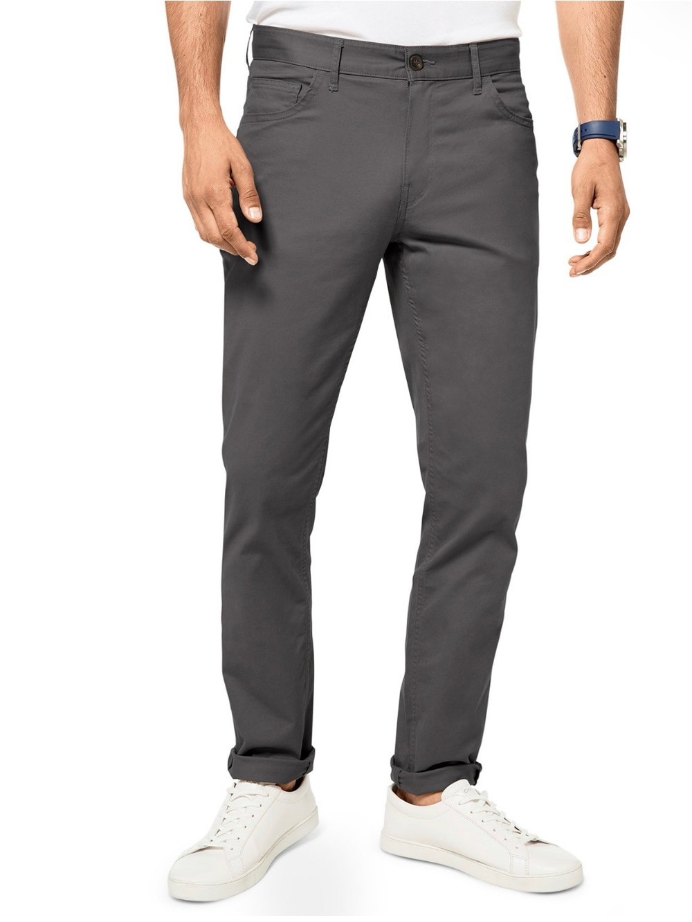 Michael Kors Men’s Parker Slim Fit Rock Grey Pants Size 33